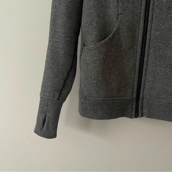 Lululemon Scuba Hoodie Heathered Speckled Black Size 4 - Picture 5 of 9